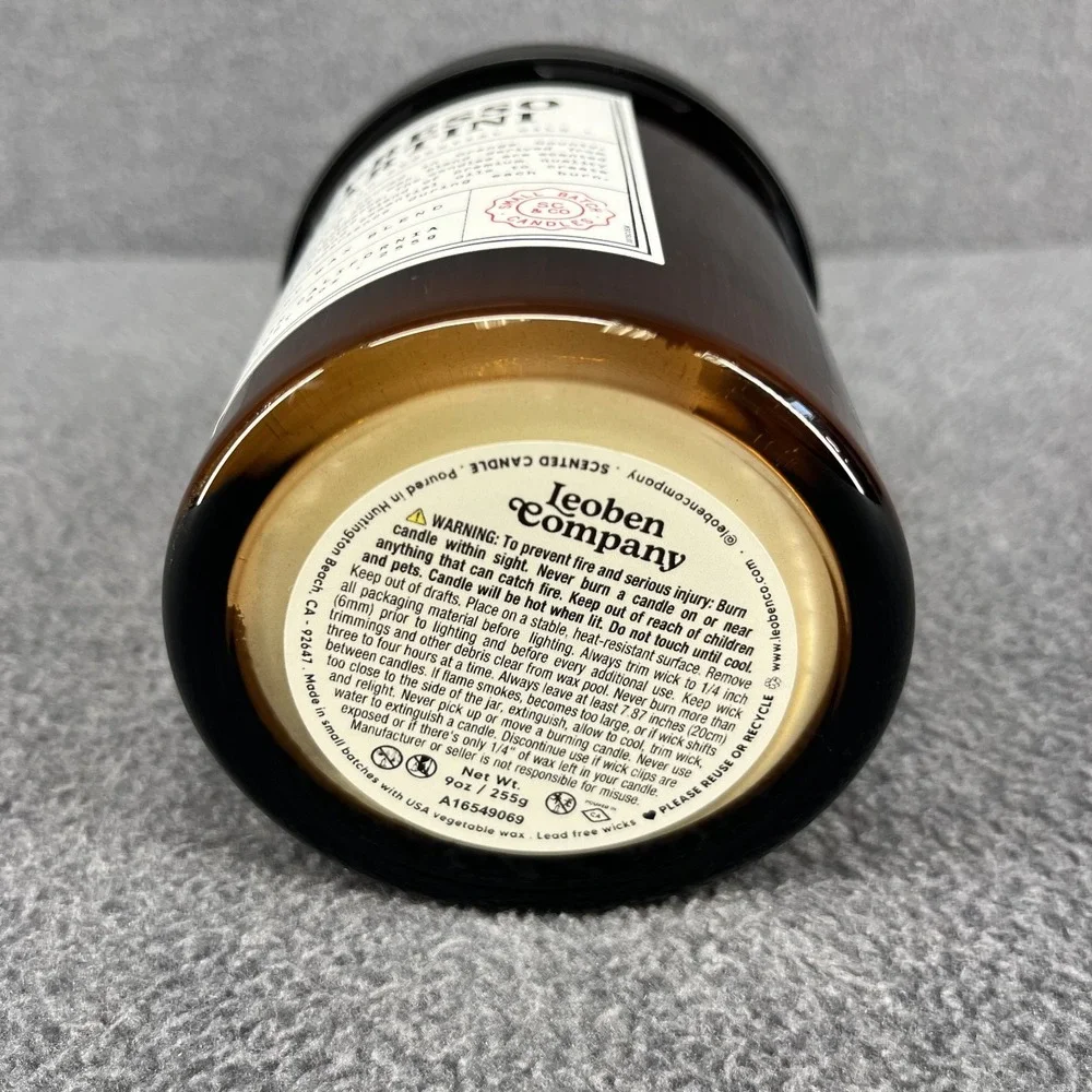 LEOBEN CO Espresso Martini Aromas Collection 9 oz Vegan Soy Wax Candle‎